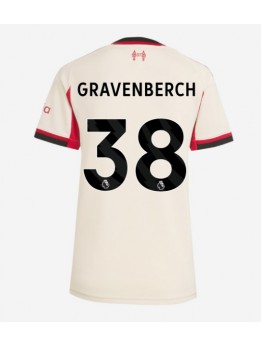 Billige Liverpool Ryan Gravenberch #38 Bortedrakt Dame 2025-26 Kortermet